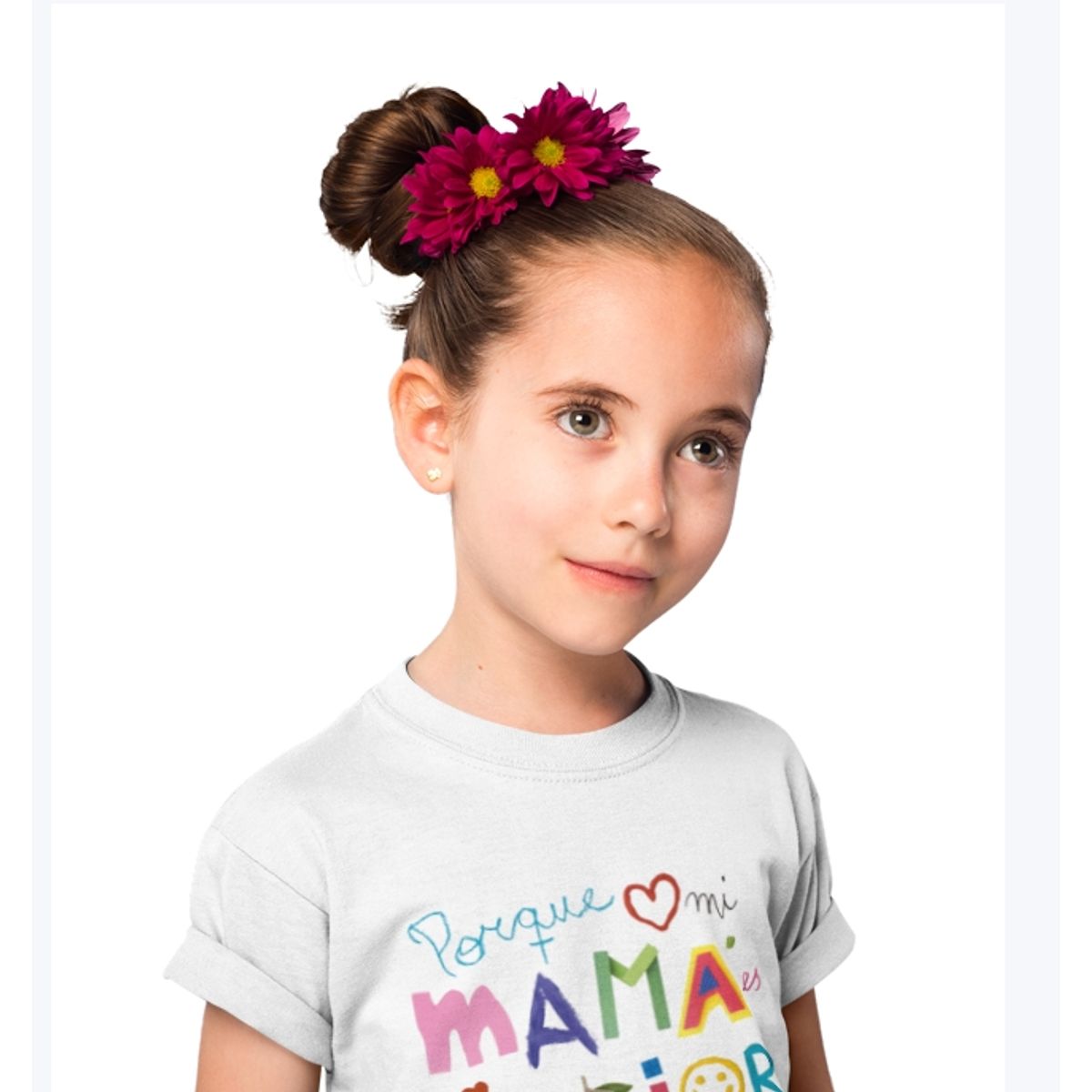 GENERICO - Polera Porque Mi Mama Es La Mejor Figuras Estampada