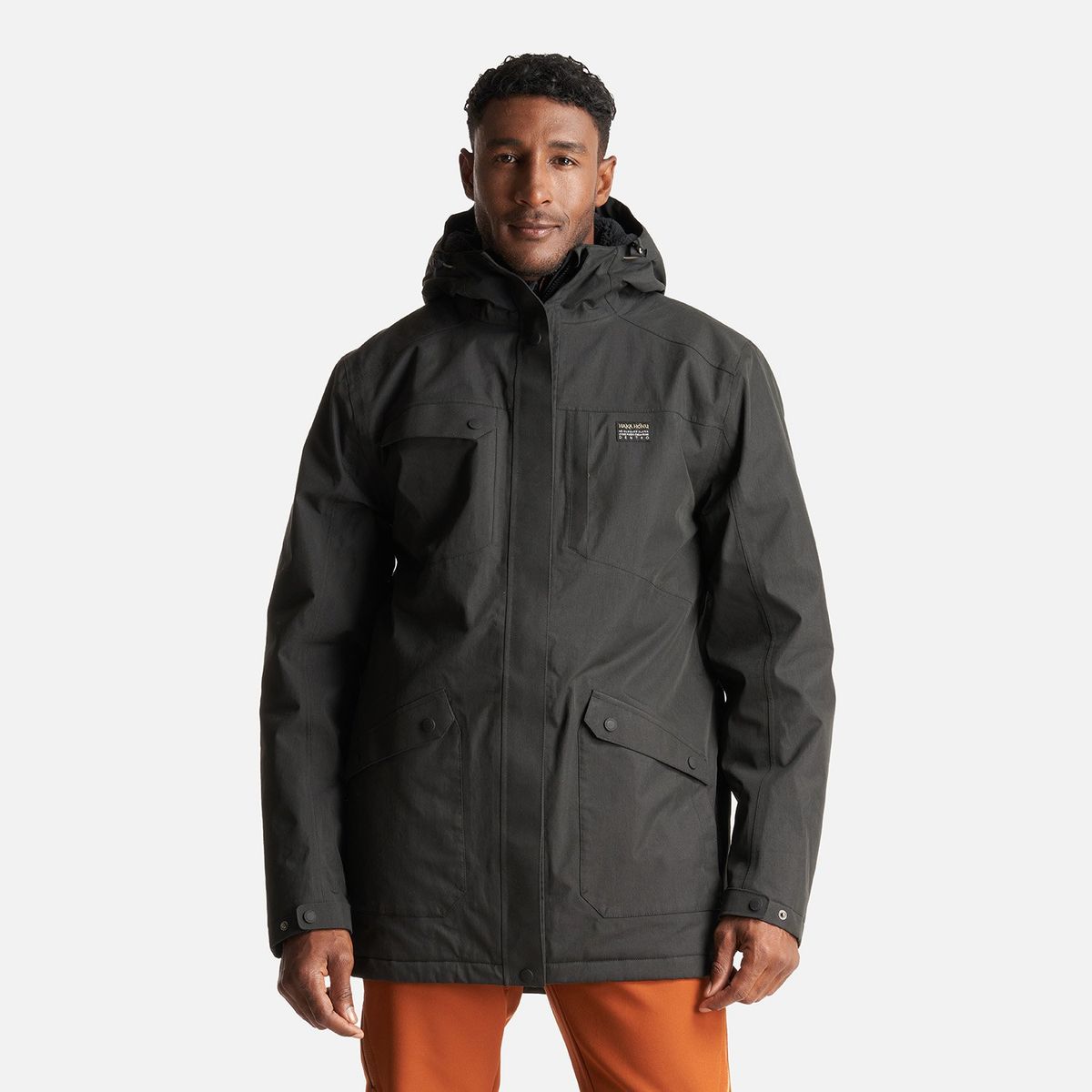 HAKA HONU - Chaqueta Hombre Yak Negro  Haka Honu