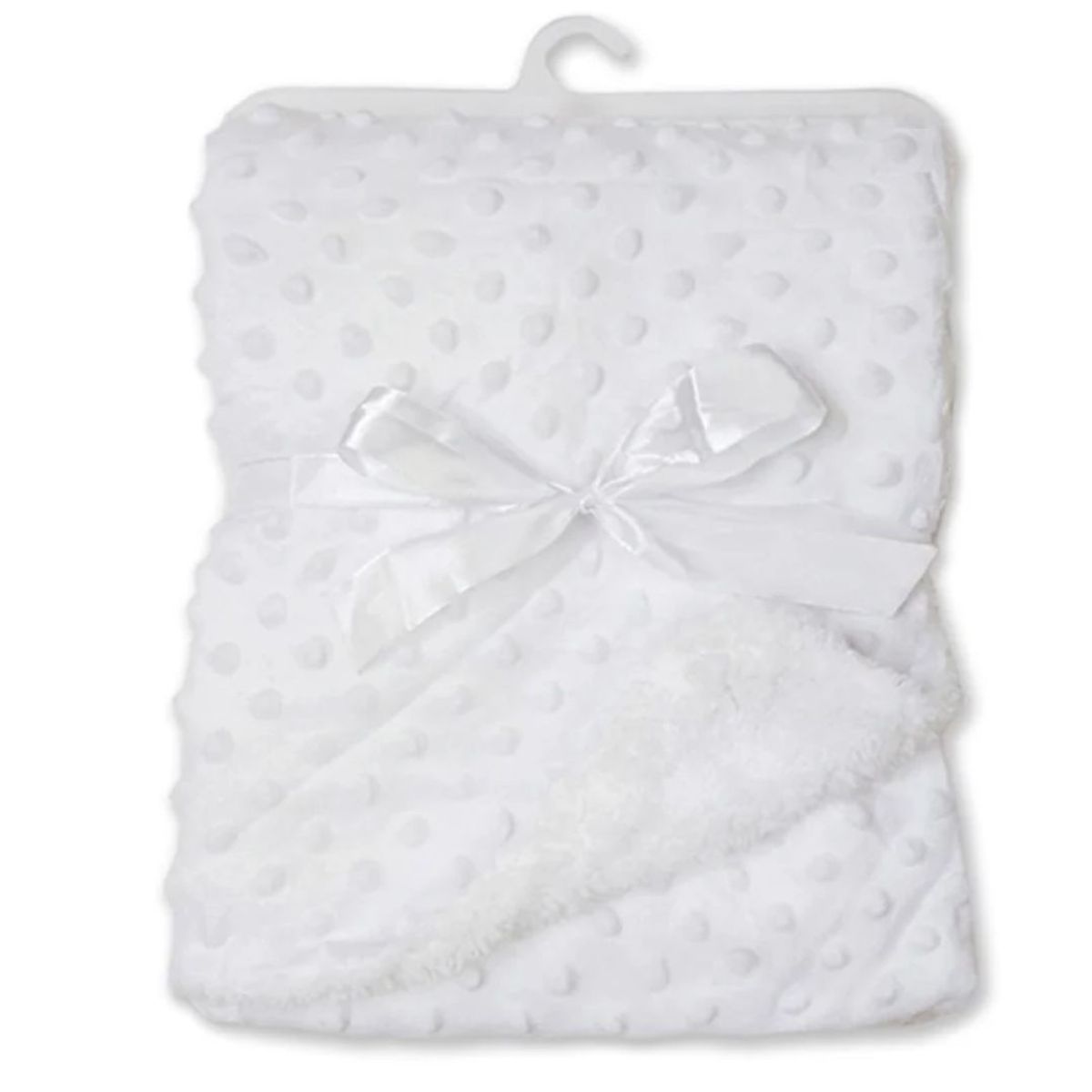 GENERICO - Manta suavecita blanca para bebé