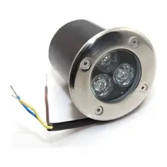 GENERICO - Foco Led Piso 3w Exterior Embutido Luz Calida