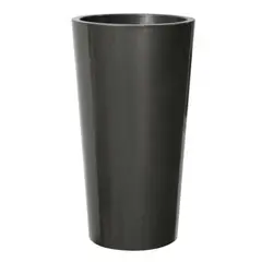EURO3PLAST - Macetero de plástico doble fondo 40x73 cm color gris antracita