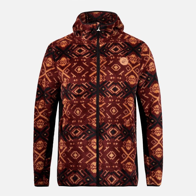 HAKA HONU - Chaqueta Hombre Calur-oso Full Print Camel Haka Honu