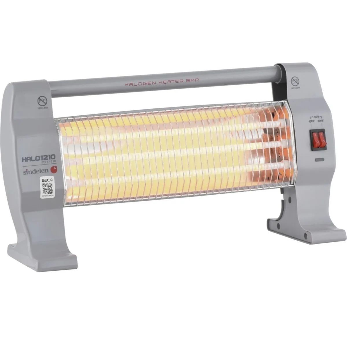 SINDELEN - Calefactor Electrico Bajo Consumo Estufa Halogena Sindelen Eeh-1210