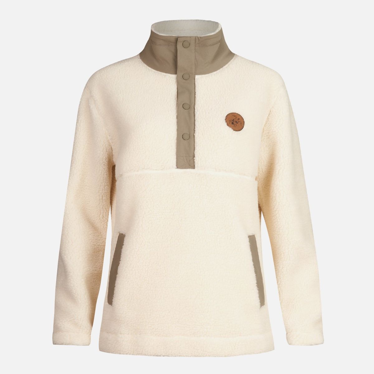 HAKA HONU - Poleron Mujer Chi-Porrito Beige Haka Honu