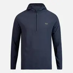LIPPI - Poleron Hombre Jacaranda Nano-F 1/4 Zip Hoody Azul Marino Lippi.-