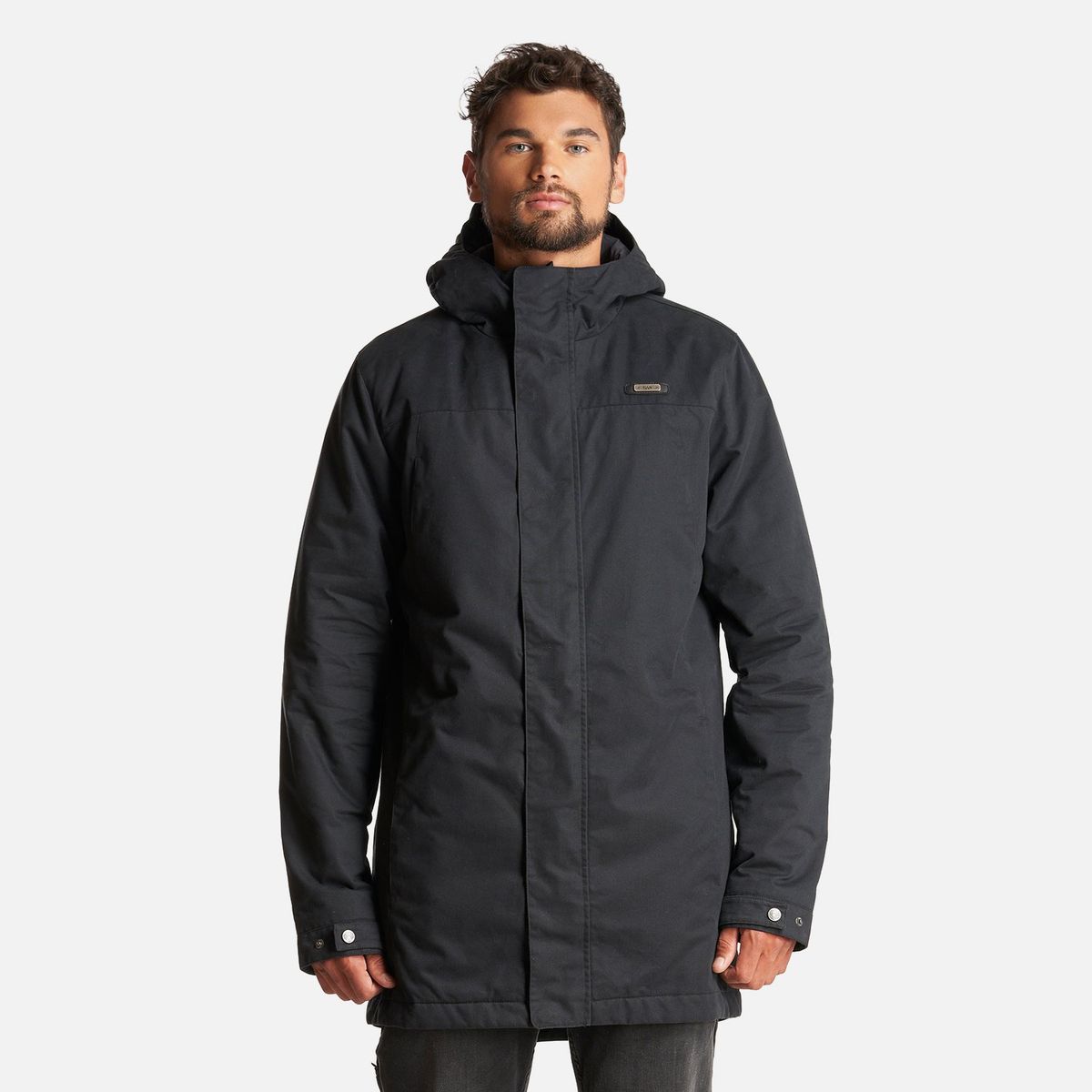 LIPPI - Chaqueta Hombre Peumo Canvas Hoody Jacket Negro Lippi