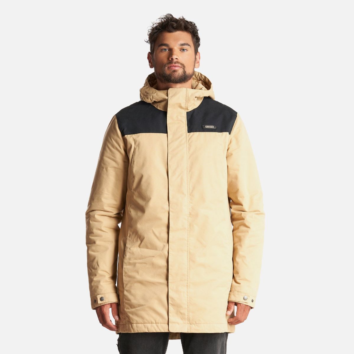 LIPPI - Chaqueta Hombre Peumo Canvas Hoody Jacket Taupe Lippi