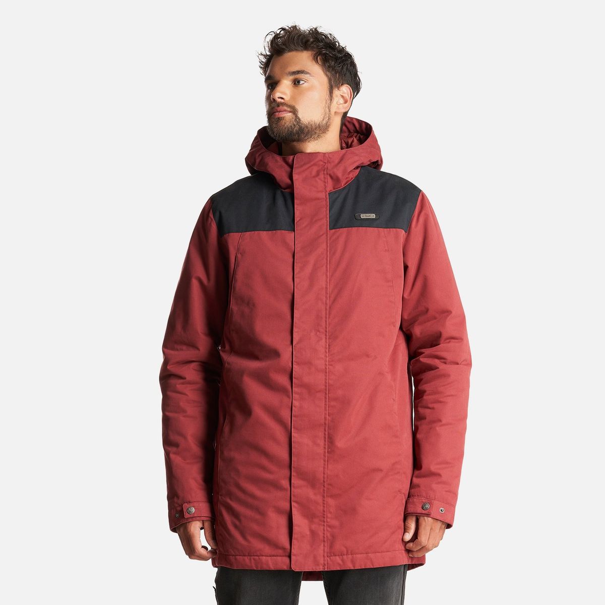 LIPPI - Chaqueta Hombre Peumo Canvas Hoody Jacket Vino Lippi