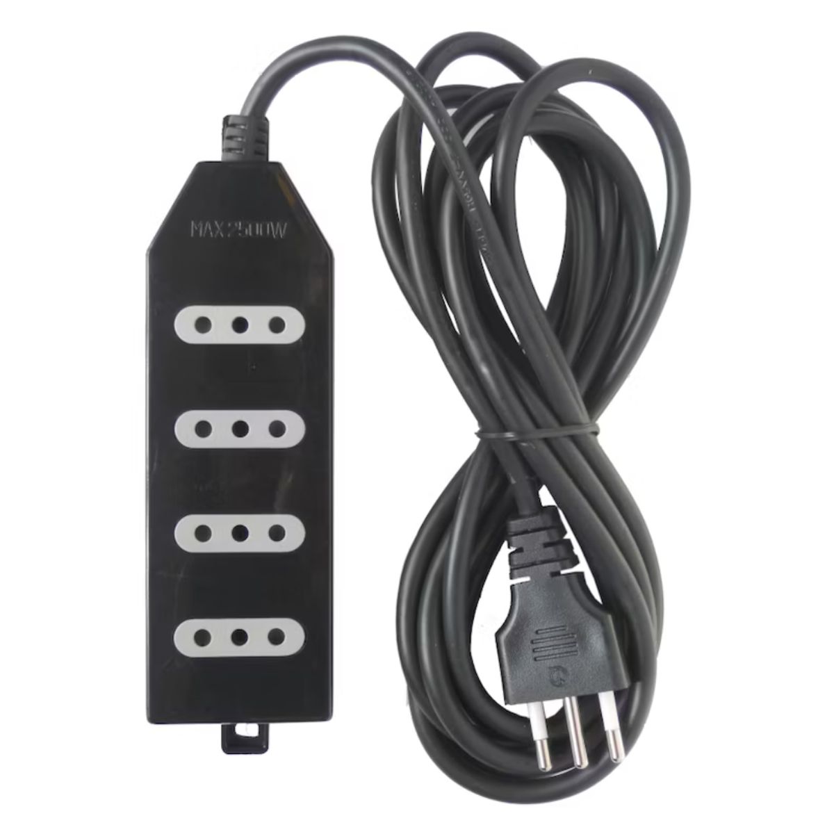 MACROTEL - Alargadores Zapatilla 4tomas Corriente 1  5mts Macrotel Negro