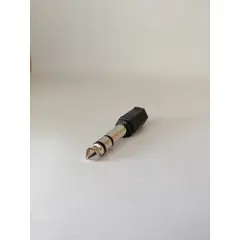 GENERICO - Adaptador de Audio a 6,3 Macho a 3,5 Hembra