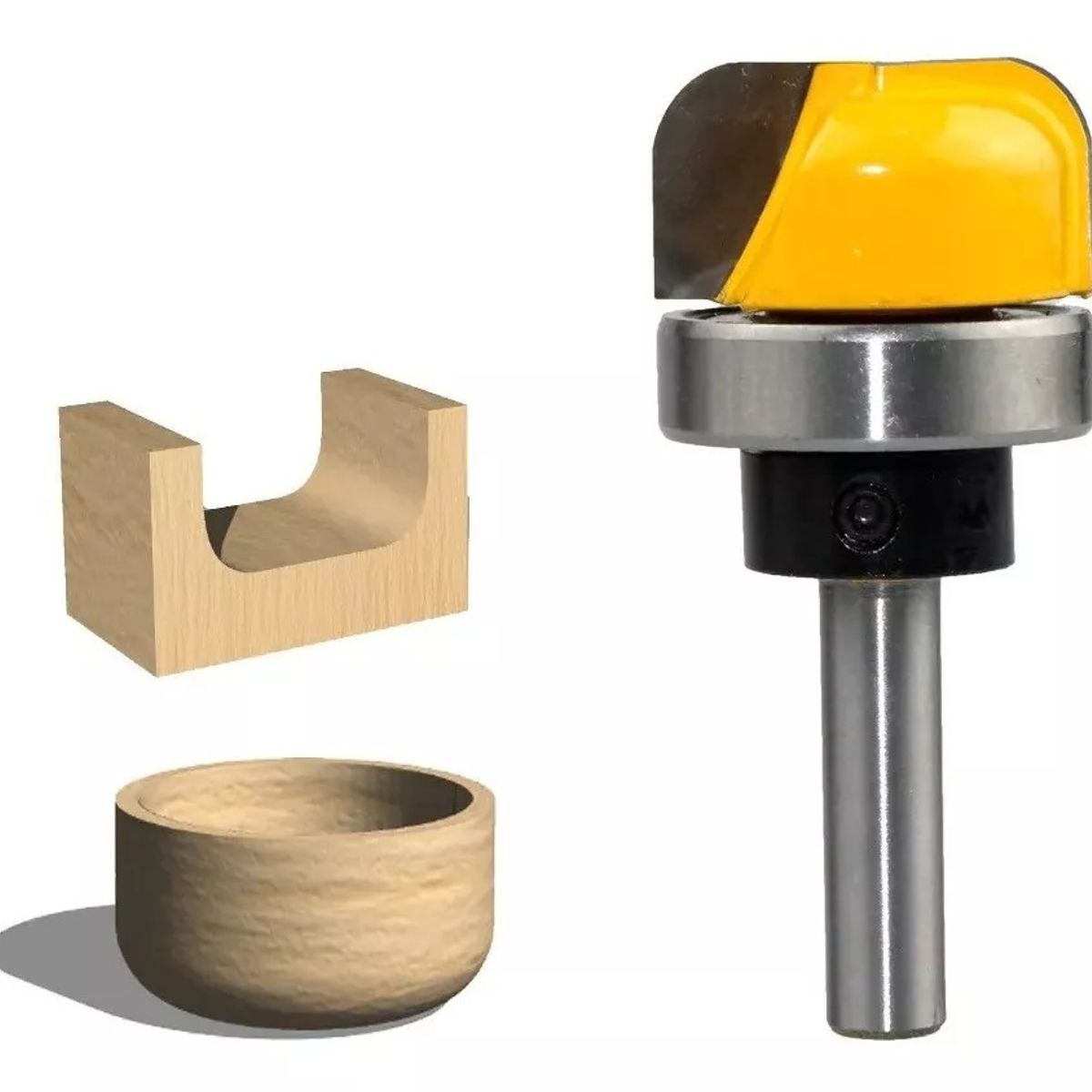 GENERICO - Fresa Madera Vaciado Fondo Plato Toma 8 X 28.6