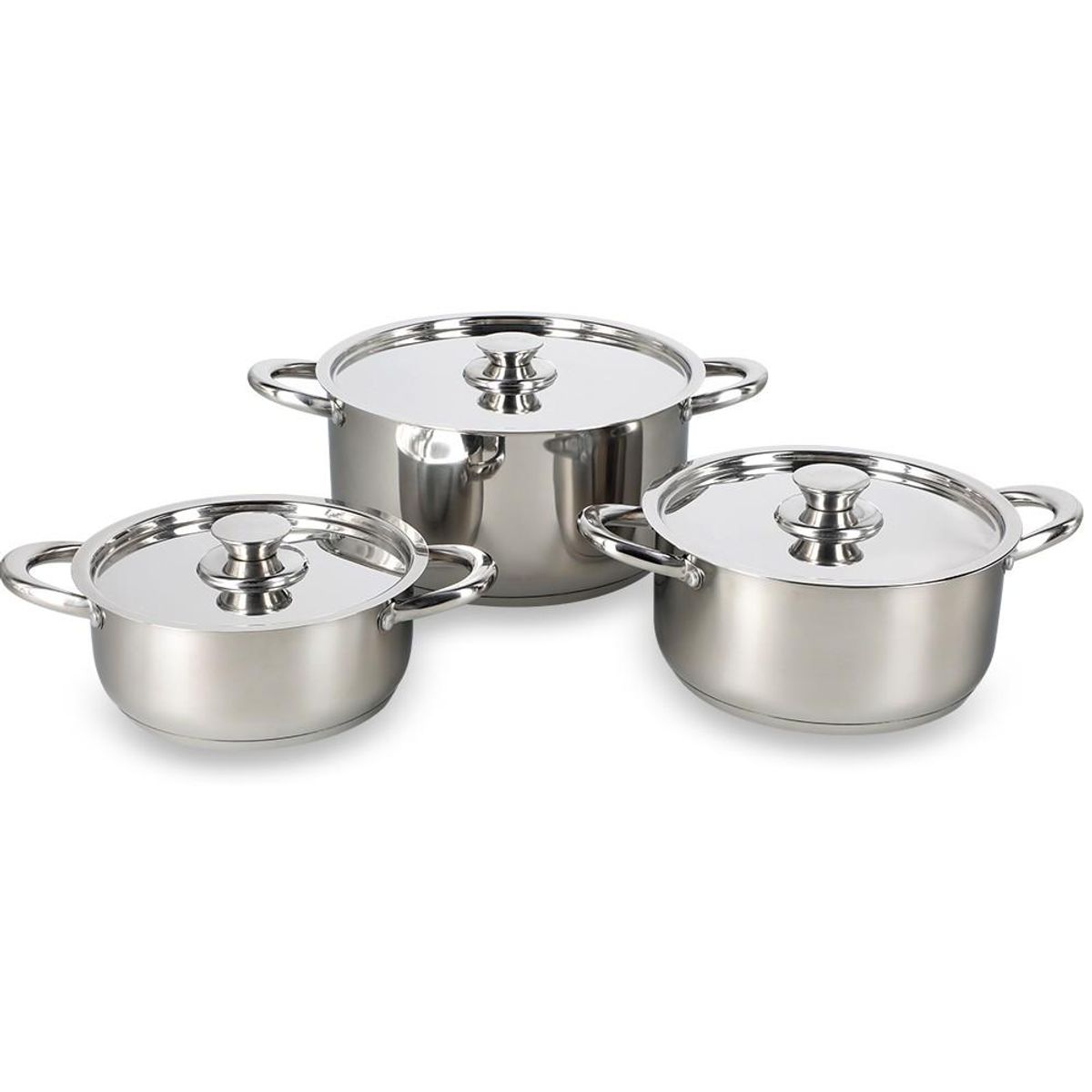 WENS - Batería De Cocina 6 Piezas Acero Inoxidable 420-6SS Wens