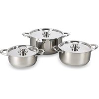 Batería De Cocina 6 Piezas Acero Inoxidable 420-6SS