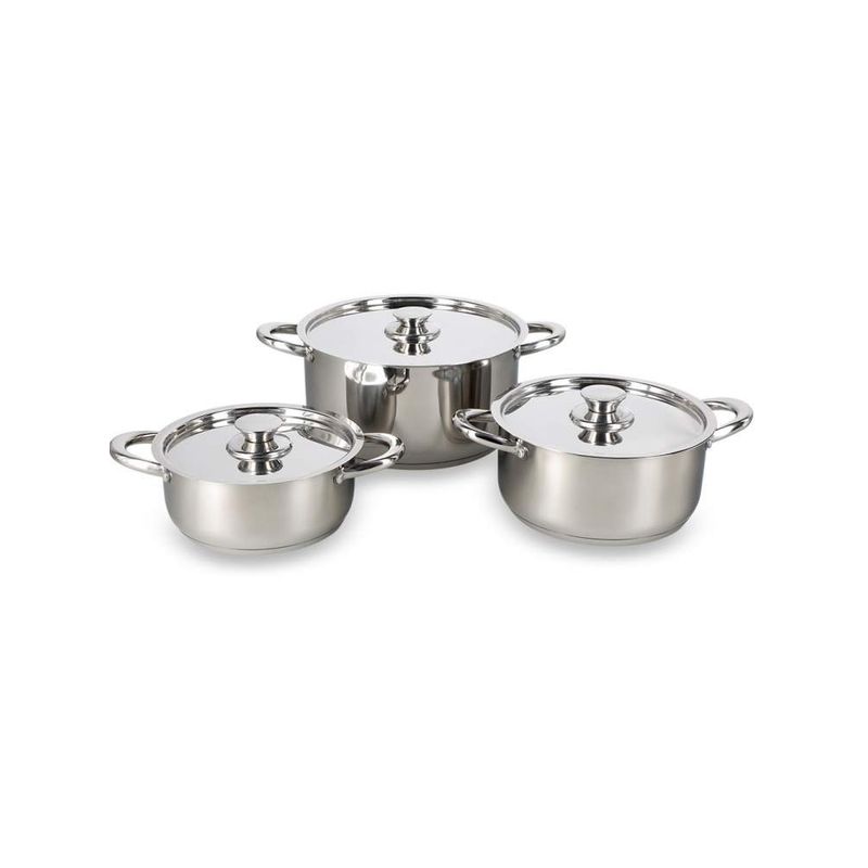WENS - Batería de Cocina 6 Piezas Acero Inoxidable 420-6SS