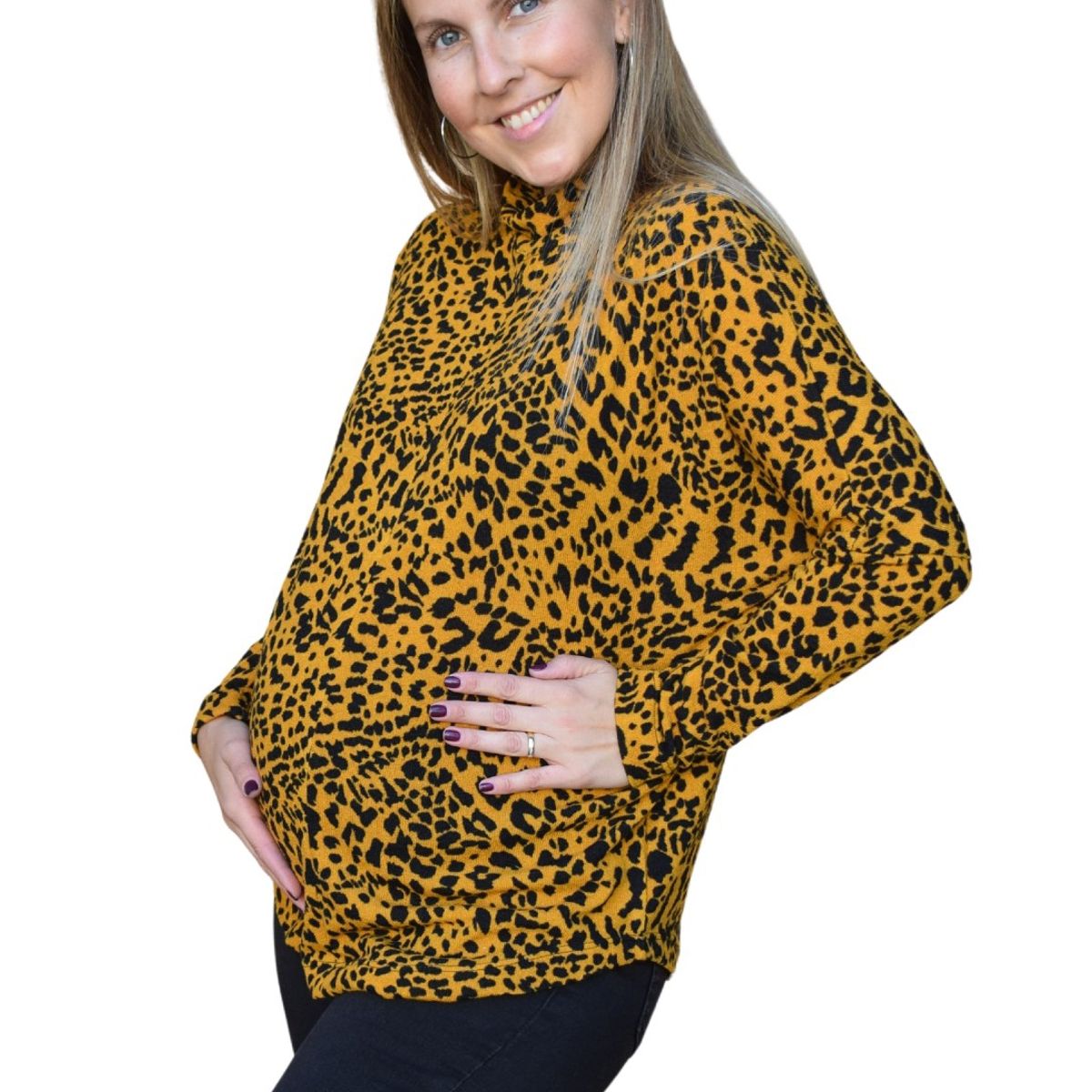MADREMIA - Poleron Maternal Sandra MostazaMadremía
