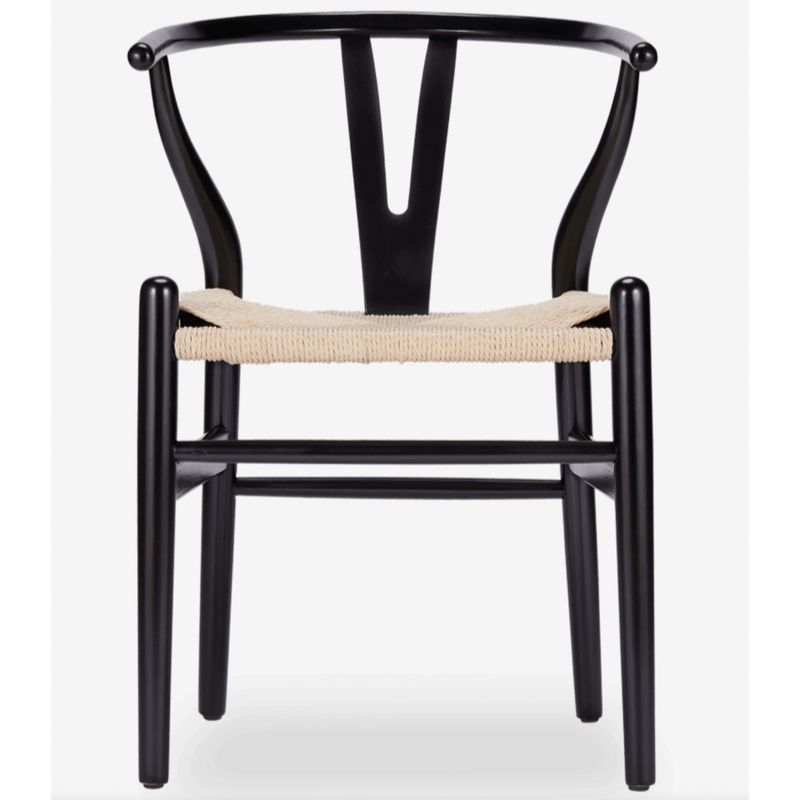CASATRES - Silla Corsi Wishbone Black