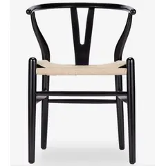 CASATRES - Silla Corsi Wishbone Black