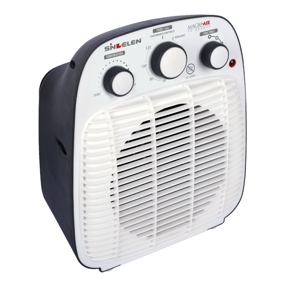 SINDELEN - Calefactor Electrico Estufa Termoventilador Timer Sindelen TC-2200VT