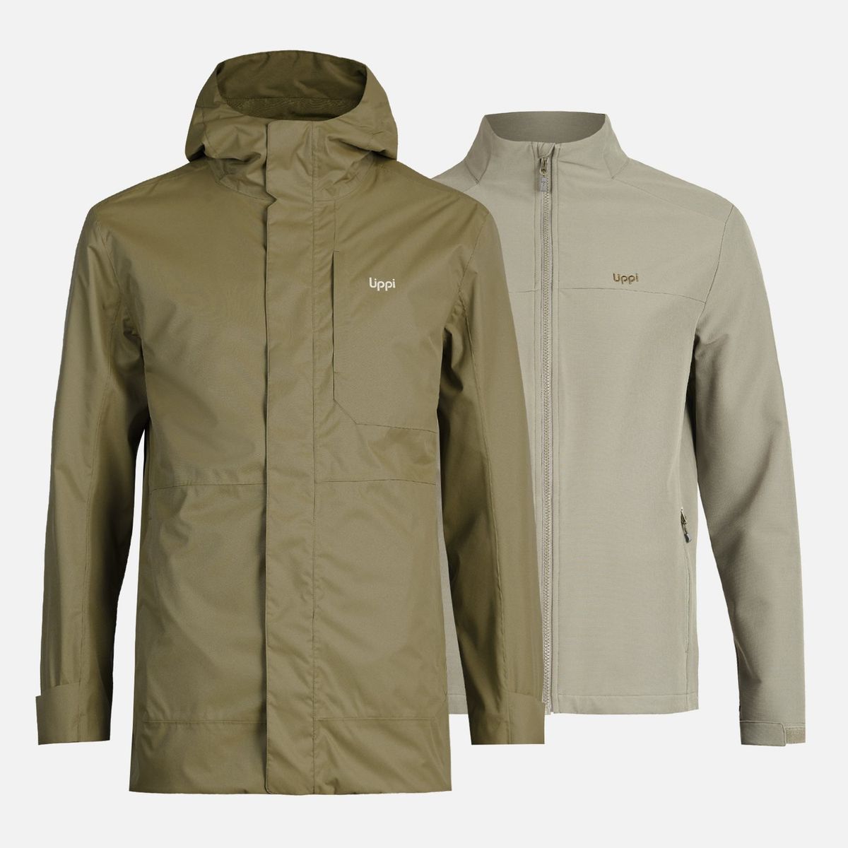 LIPPI - Chaqueta Hombre Smart Protect Fusion -3 Jacket  Verde Militar Lippi