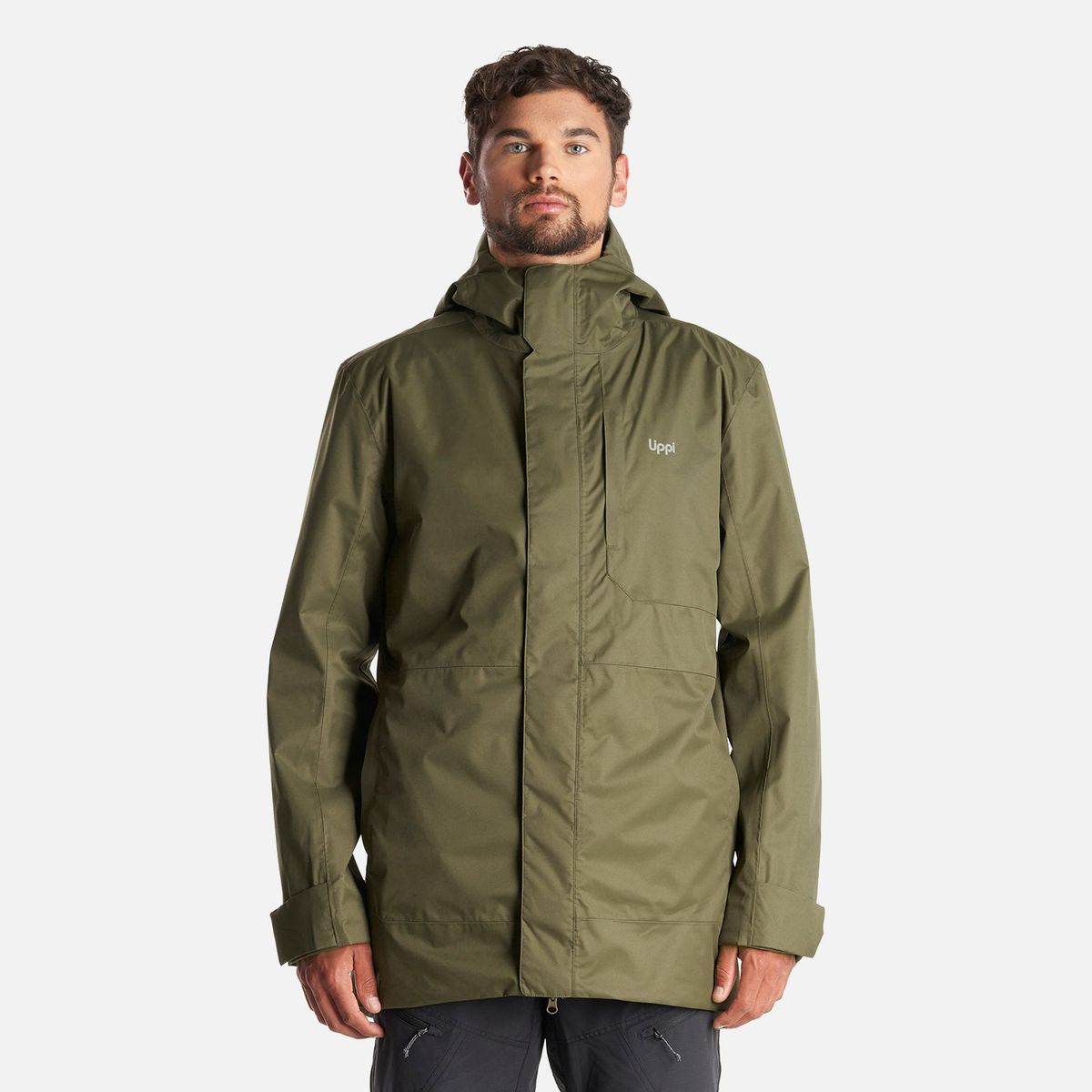LIPPI - Chaqueta Hombre Smart Protect Fusion -3 Jacket  Verde Militar Lippi