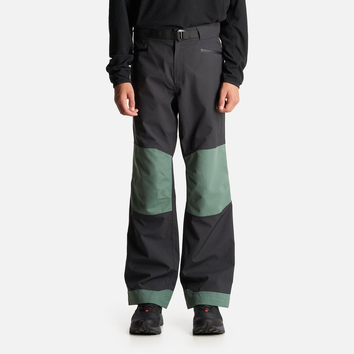 LIPPI - Pantalon Teen Boy Sierra Nevada B-Dry Light Pants Negro/Verde Botella Lippi