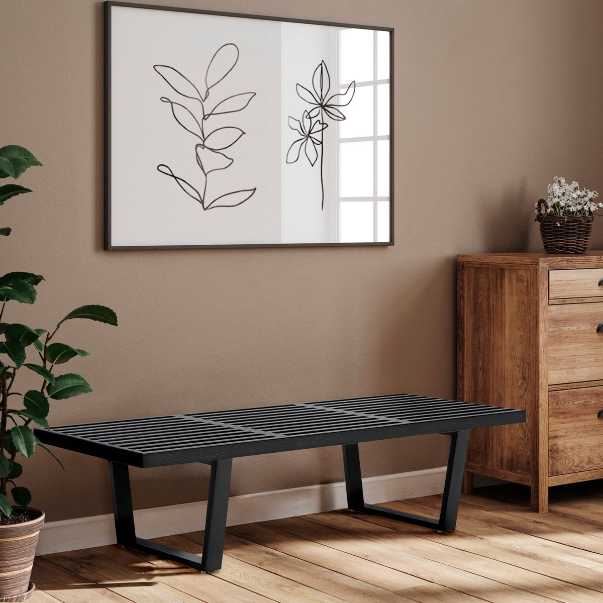 FORM DESIGN - Banqueta de Madera Nelson Negro Form