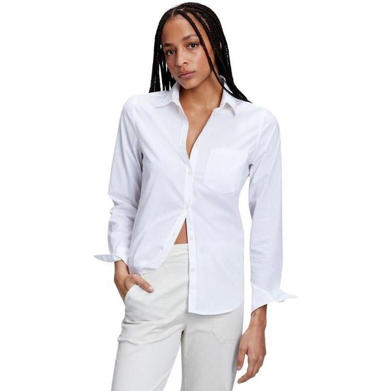 GAP - Camisa De Algodón Blanco GAP