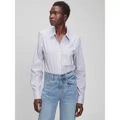 GAP - Camisa De Algodón Celeste