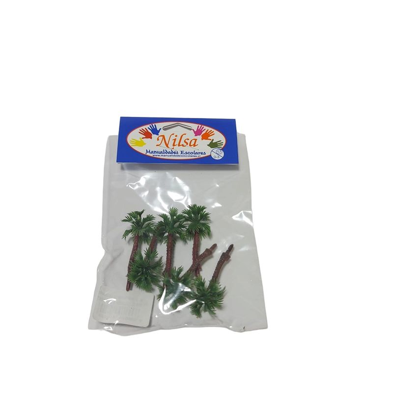 GENERICO - Pack 6 Arboles Palmera para Maqueta / Nilsa