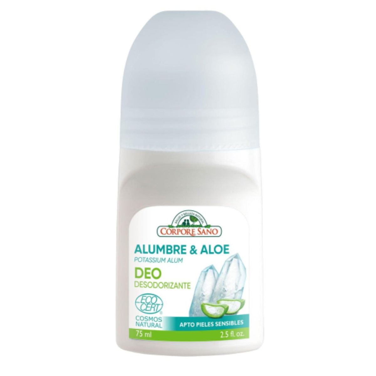 CORPORE SANO - Desodorante Roll On Potassium Alumbre Aloe Vera Corpore Sano