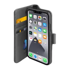 GENERICO - CARCASA LIBRO PARA IPHONE 13 PRO MAX / CUERO RESISTENTE COLOR NEGRO