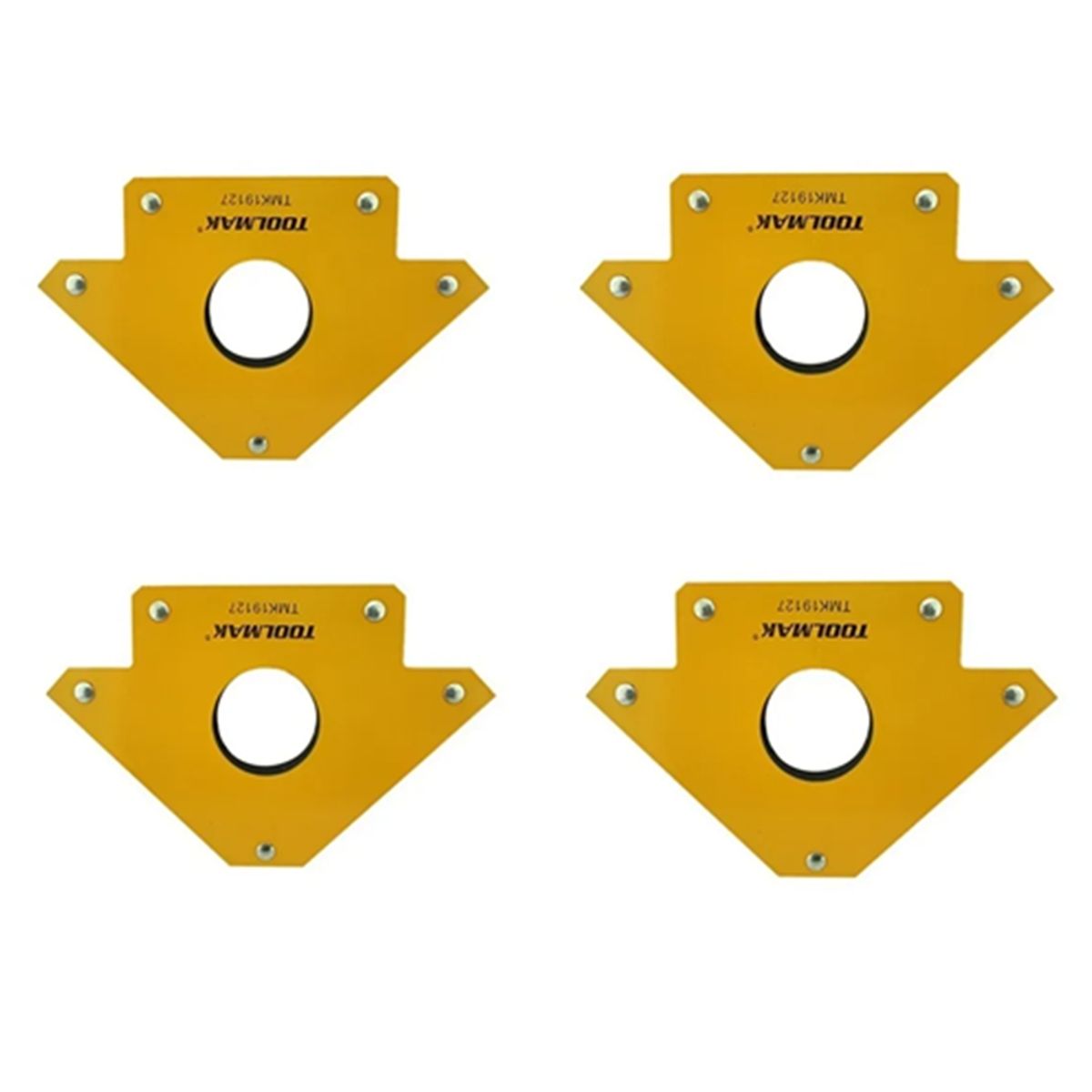 GENERICO - Pack 4 Escuadra Magnetica 25 Lbs Para Soldar Toolmak