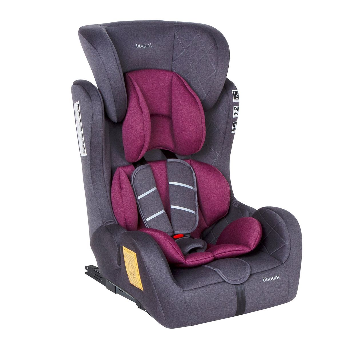 BBQOOL - Silla De Auto Butaca Safe Isofix Lilac