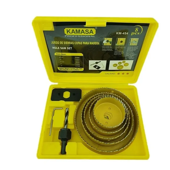 KAMASA - Juego De Hoja De Sierra Copas 8 Piezas Kamasa