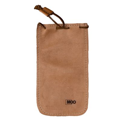 Imagen 2 del producto Estuche Porta Lentes de Cuero Natural 10 x 20 cm