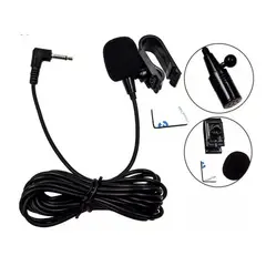 KUANGYE - Micrófono Radio Auto Para Sony Jvc Kenwood Android 3.5mm 3 Metros