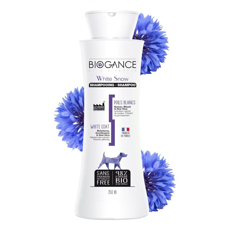 BIOGANCE - Shampoo White Snow 250 ml (Pelaje blanco) BIOGANCE