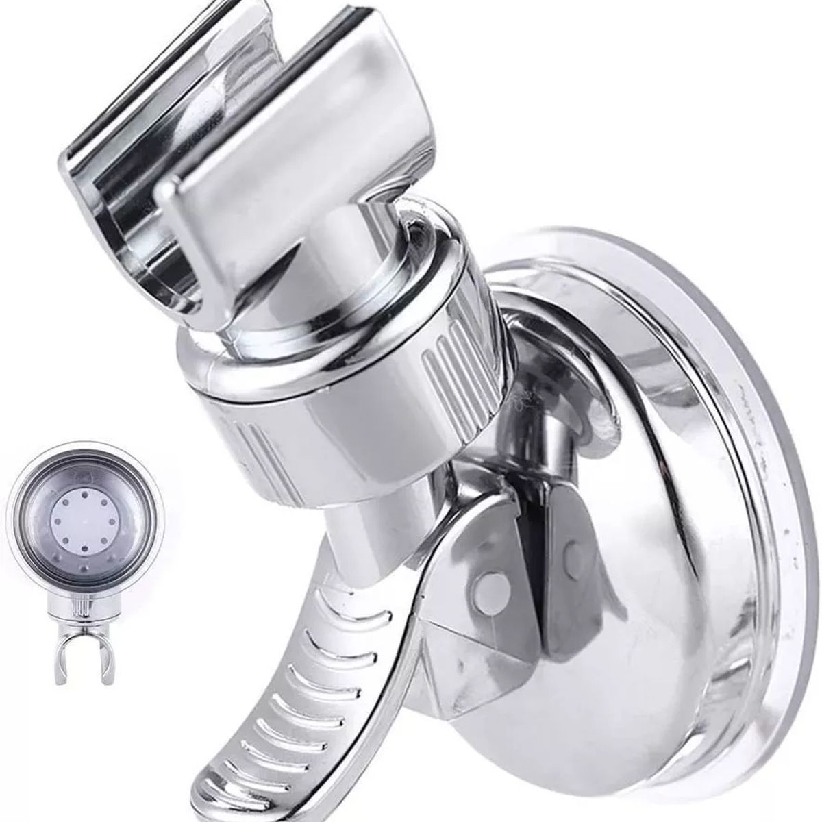 KUANGYE - Soporte De Cabeza De Ducha Montado En La Pared - Ventosa De Succión