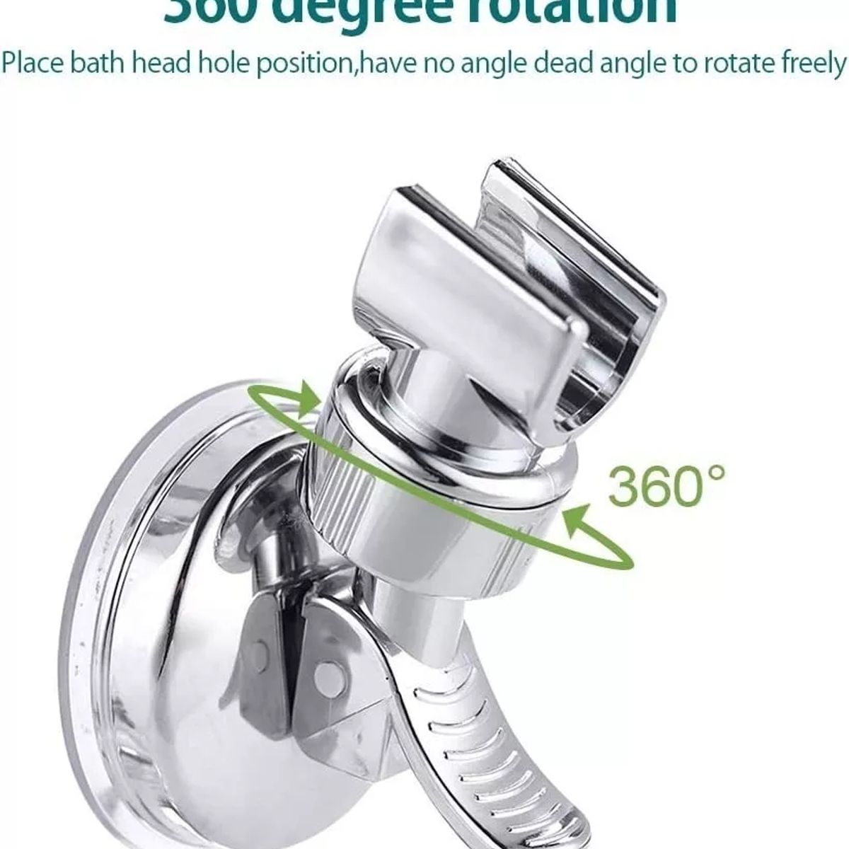 KUANGYE - Soporte De Cabeza De Ducha Montado En La Pared - Ventosa De Succión