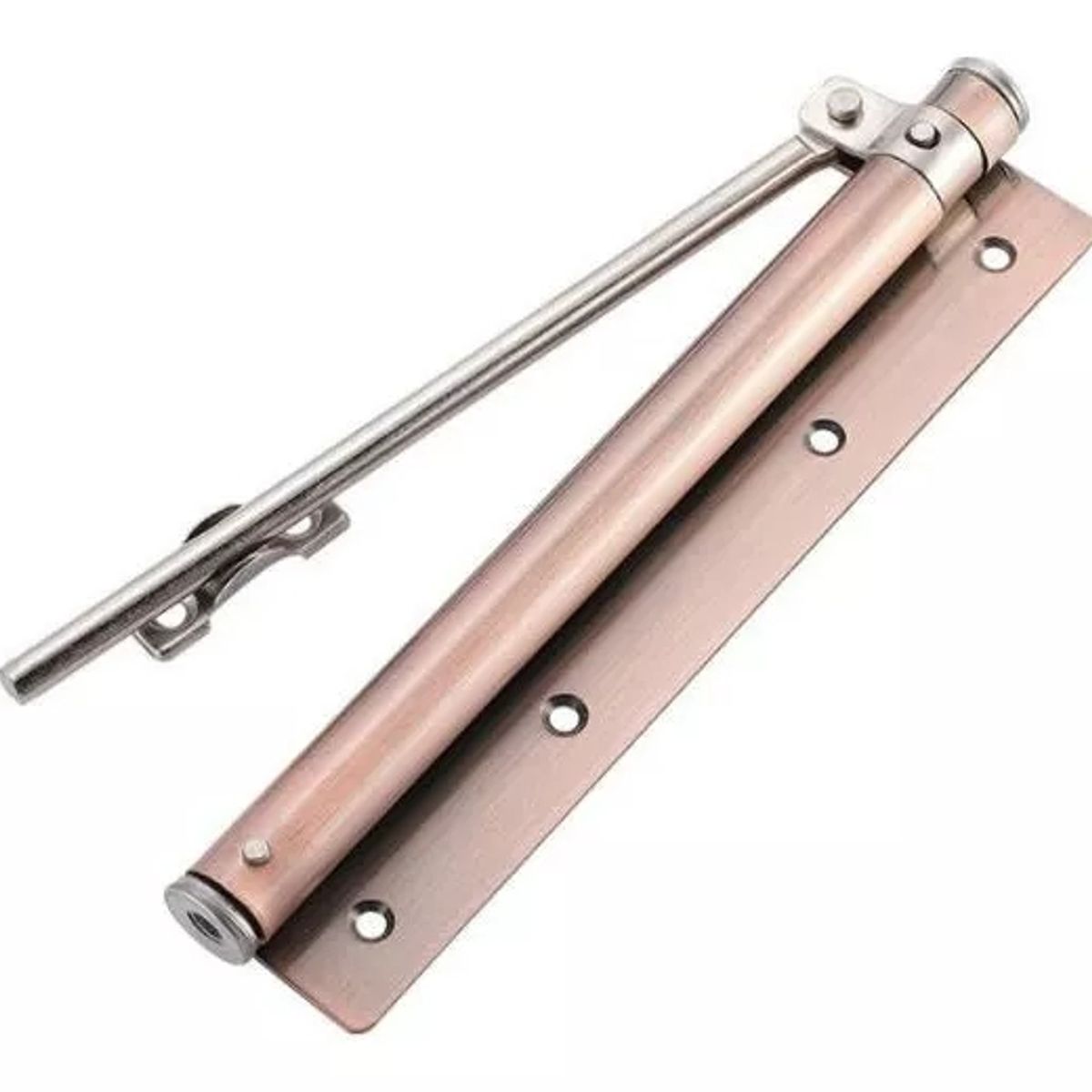 KUANGYE - Cierrapuertas Automático Con Resorte De Acero Inoxidable - Bronce Rojo