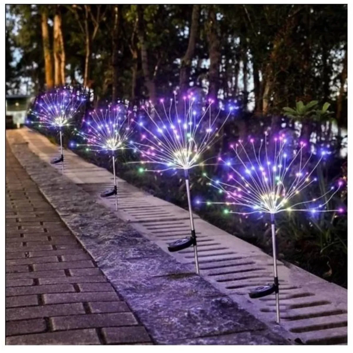 GENERICO - Pack x2 Luces Micro Led Hadas Artificial Solar Navidad