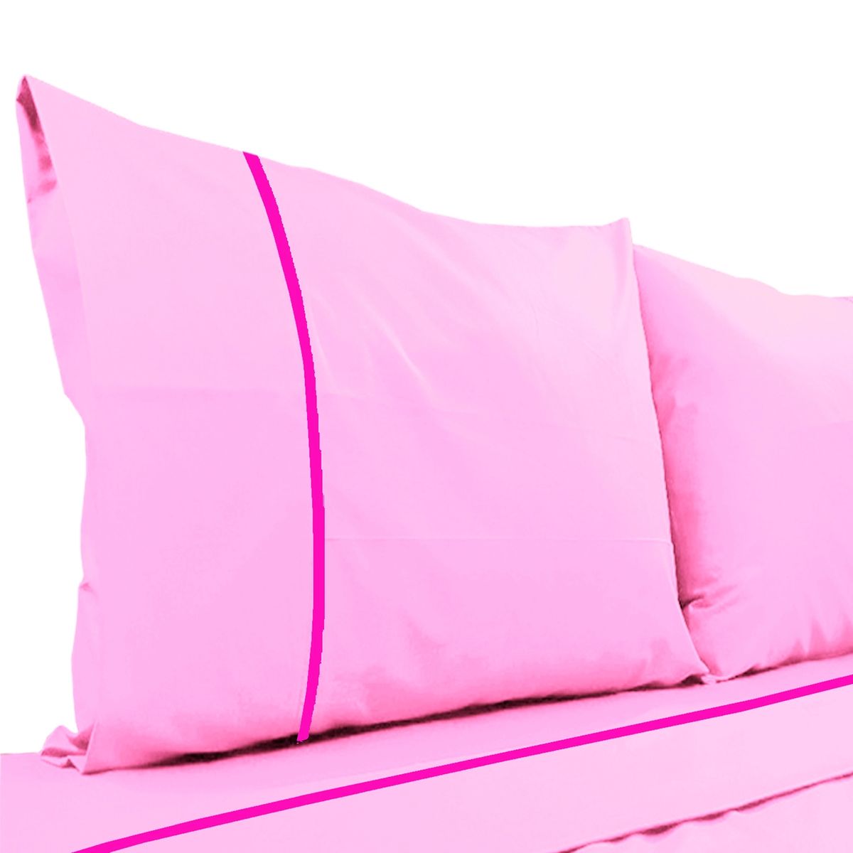 VICTORIANAS - Juego De Sabanas 1 Plaza Diversión Natural Rosado 300 Hilos