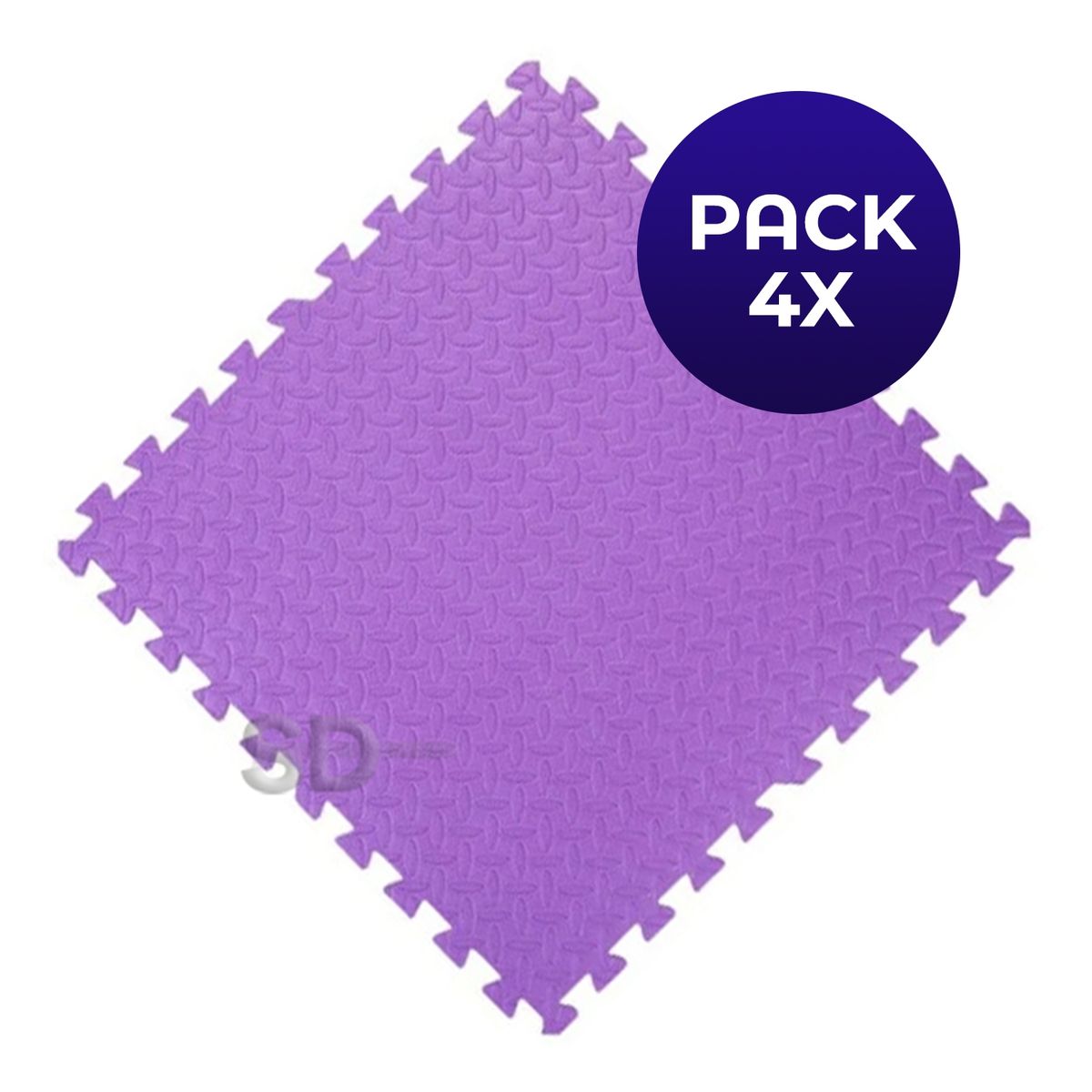 SDFIT - Tatami 1.2 cm grosor x 62 x 62 cm Morado Pack 4x Unidades