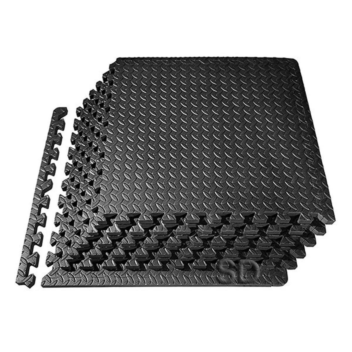 SDFIT - Tatami 1.2 cm grosor x 62 x 62 cm Negro Pack 4x Unidades
