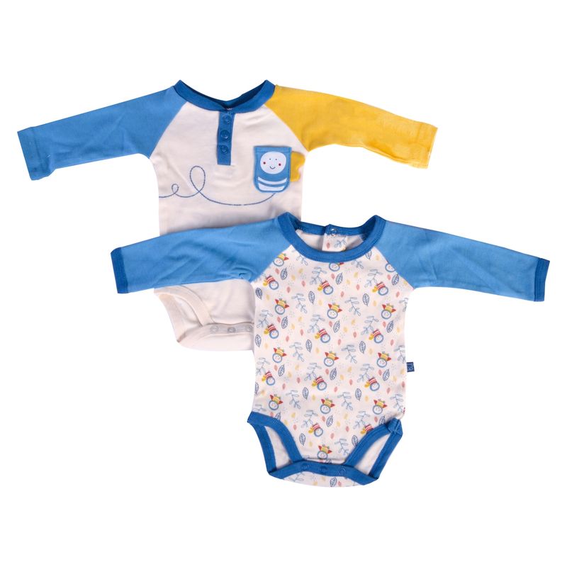 PILLIN - Set 2 Pzas Body Manga Larga Bebé Niño Multicolor Pillin PILLIN