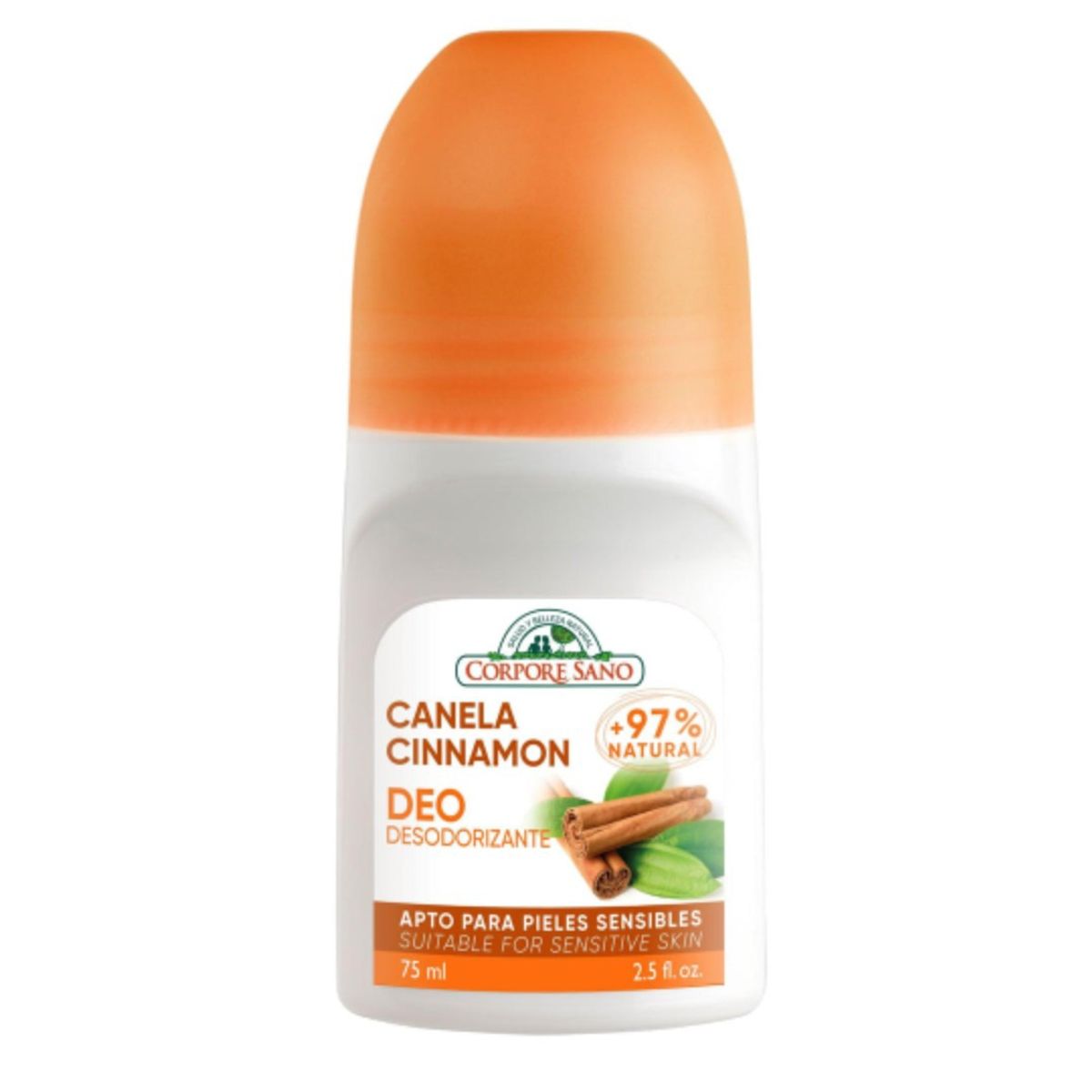 CORPORE SANO - Desodorante Roll On Canela Astringente Corpore Sano