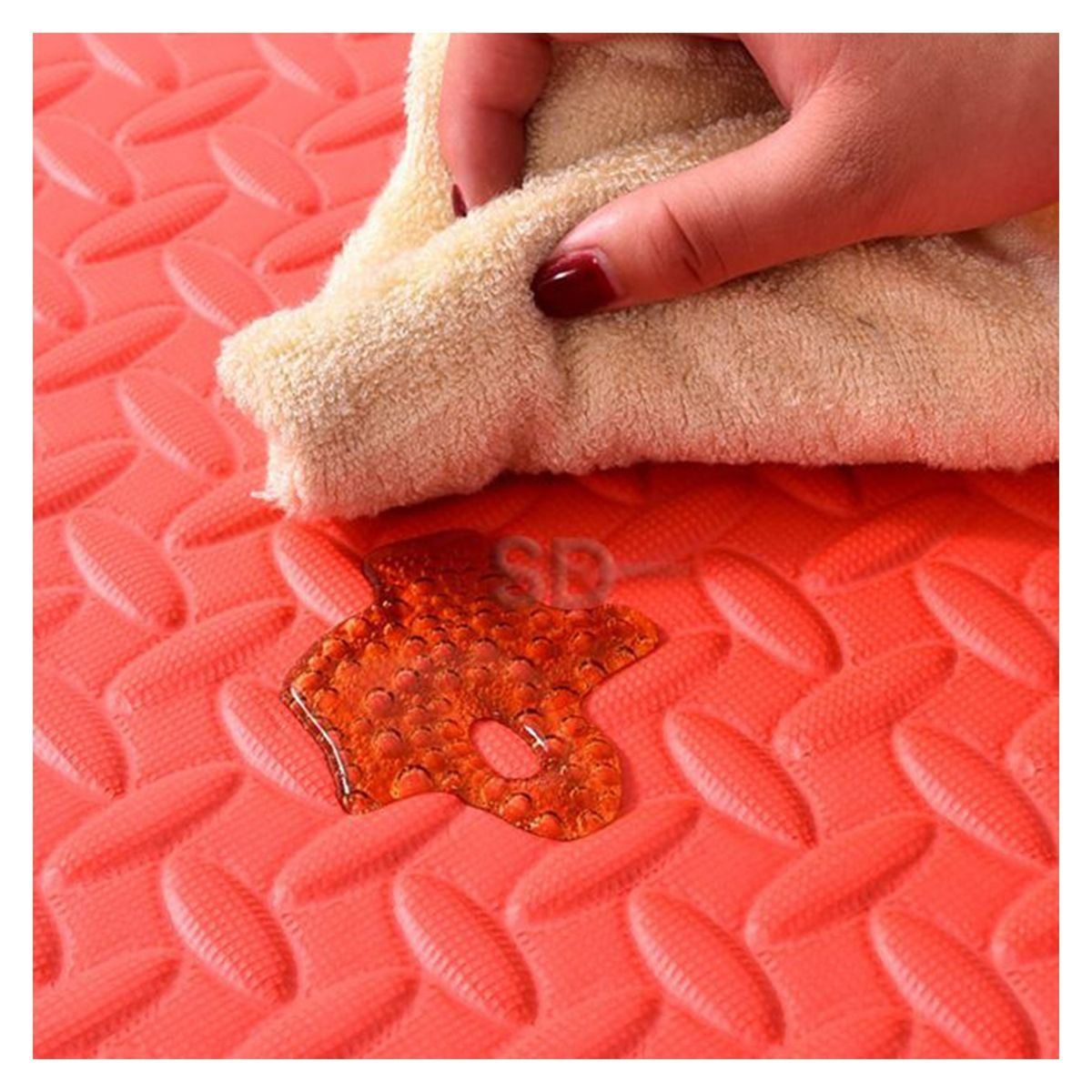 SDFIT - Tatami 1.2 cm grosor x 62 x 62 cm Rojo Pack 4x