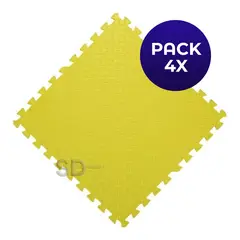 SDFIT - Pack 4x Tatami 60 cm x 60 cm x 1 cm Amarillo