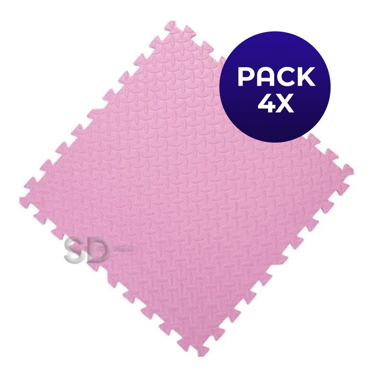 SDFIT - Pack 4x Tatami 60 cm x 60 cm x 1 cm Rosado