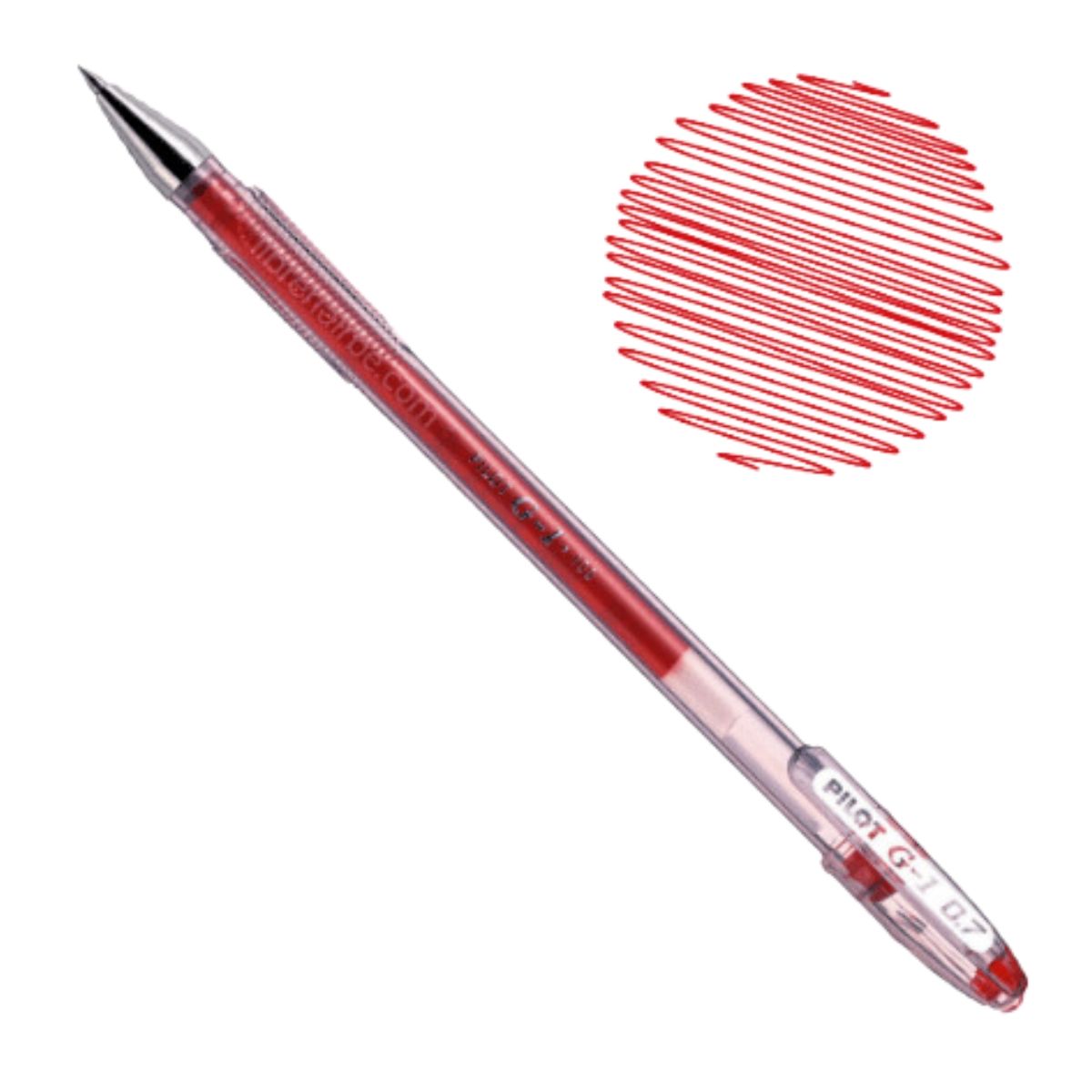 PILOT - Caja Pilot Lapiz Gel G1 0,7 Rojo 12 Unidades